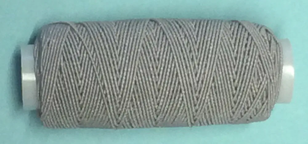 30 m elastischer Nähfaden 0,5 mm grau
