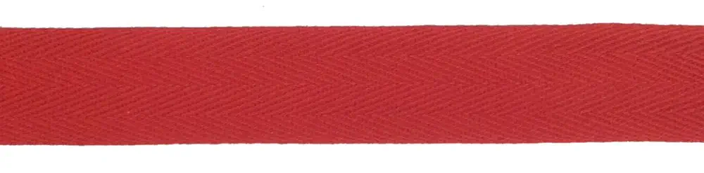 Baumwollband 20 mm rot 100% Baumwolle