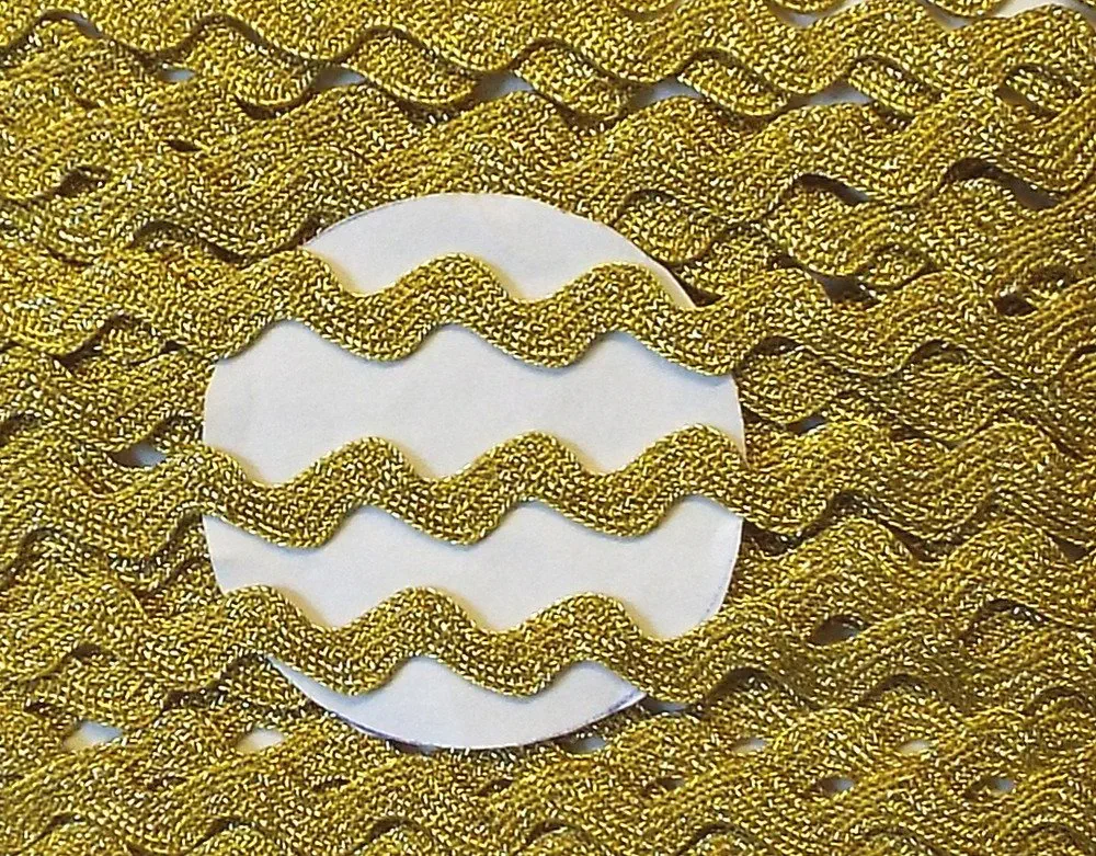 Zackenlitze 8 mm Lurex gold