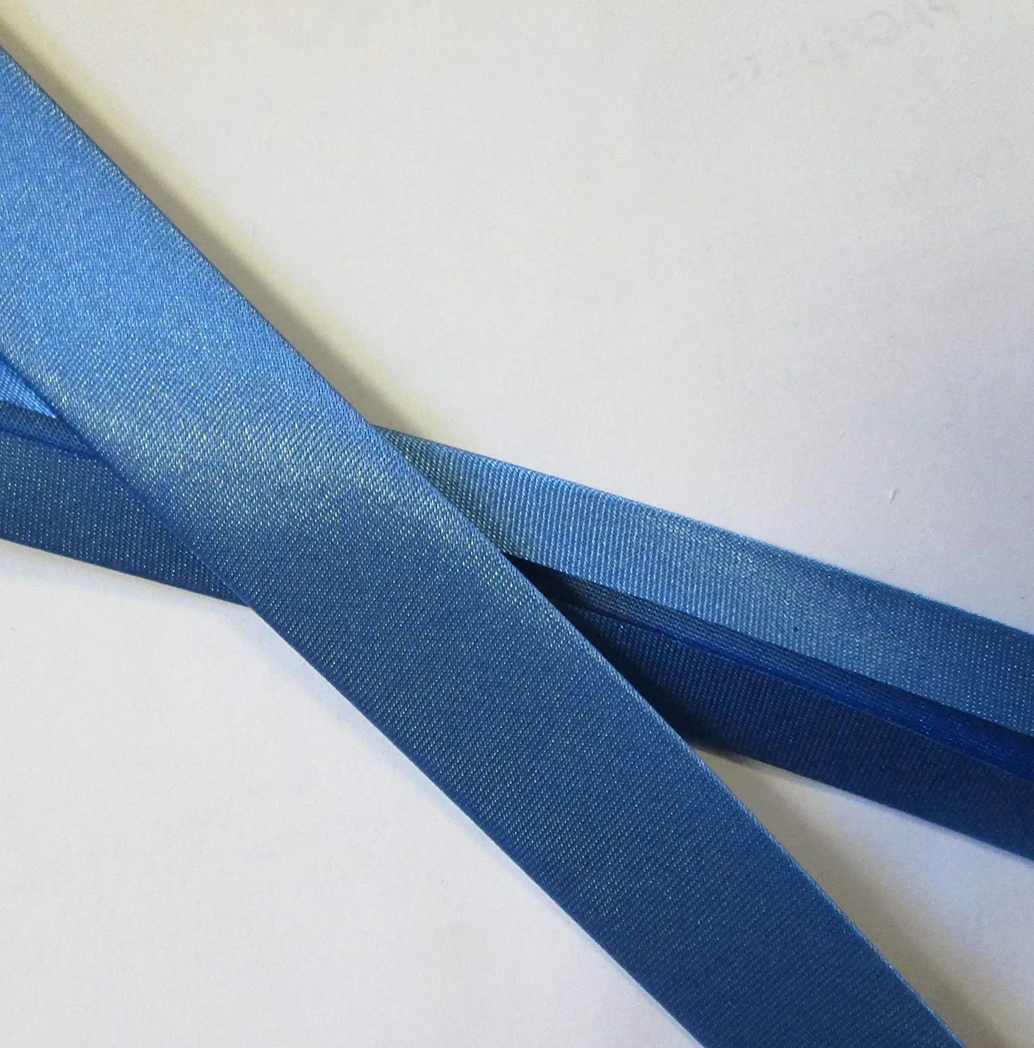Satinschrägband stahlblau 20 mm