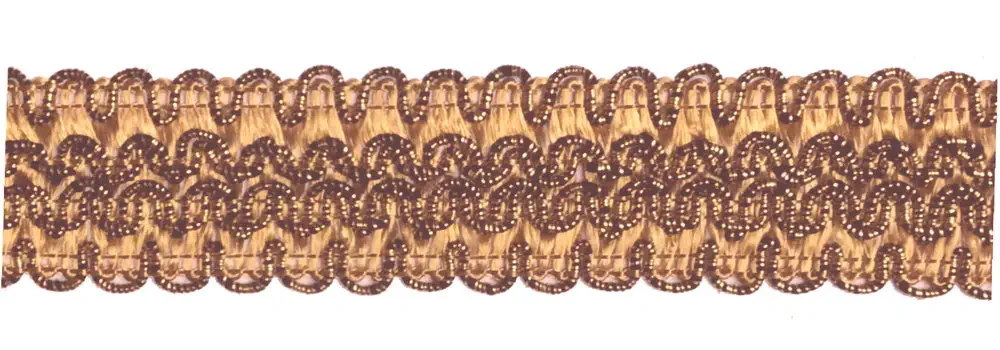 Posamentenborte 30 mm gold/Lurex