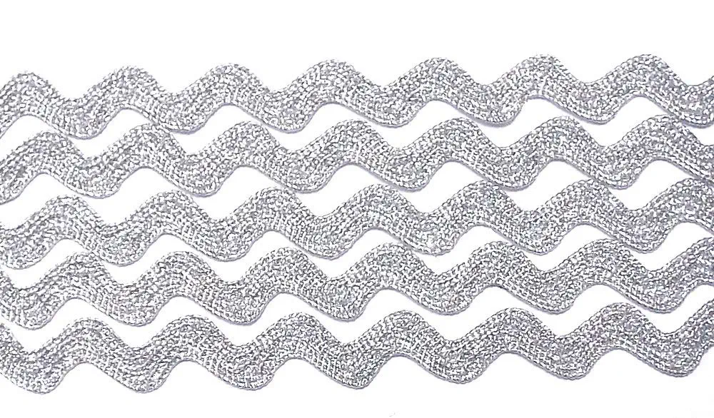 Zackenlitze 6 mm Lurex silber