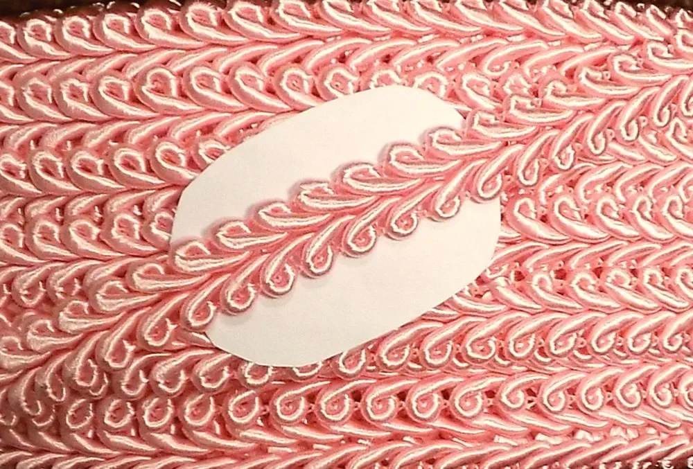Posamentenborte 10 mm rosa