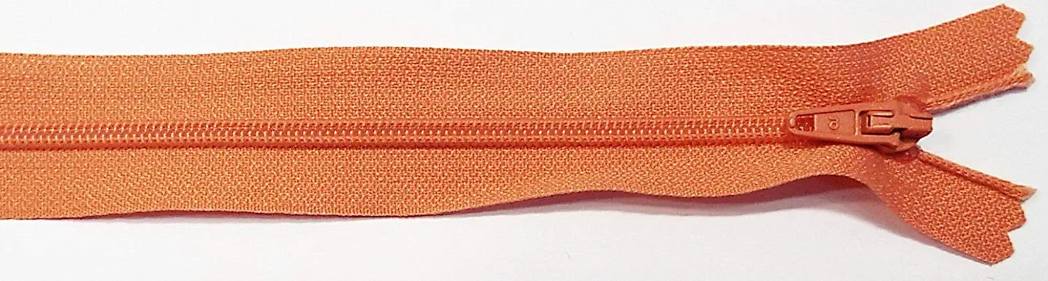 Reißverschluss orange koralle, 020 cm Kunststoff nicht teilbar