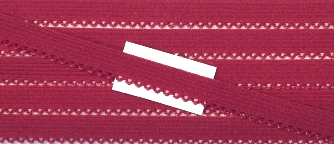 3 m Wäschespitze elastisch 8 mm pink