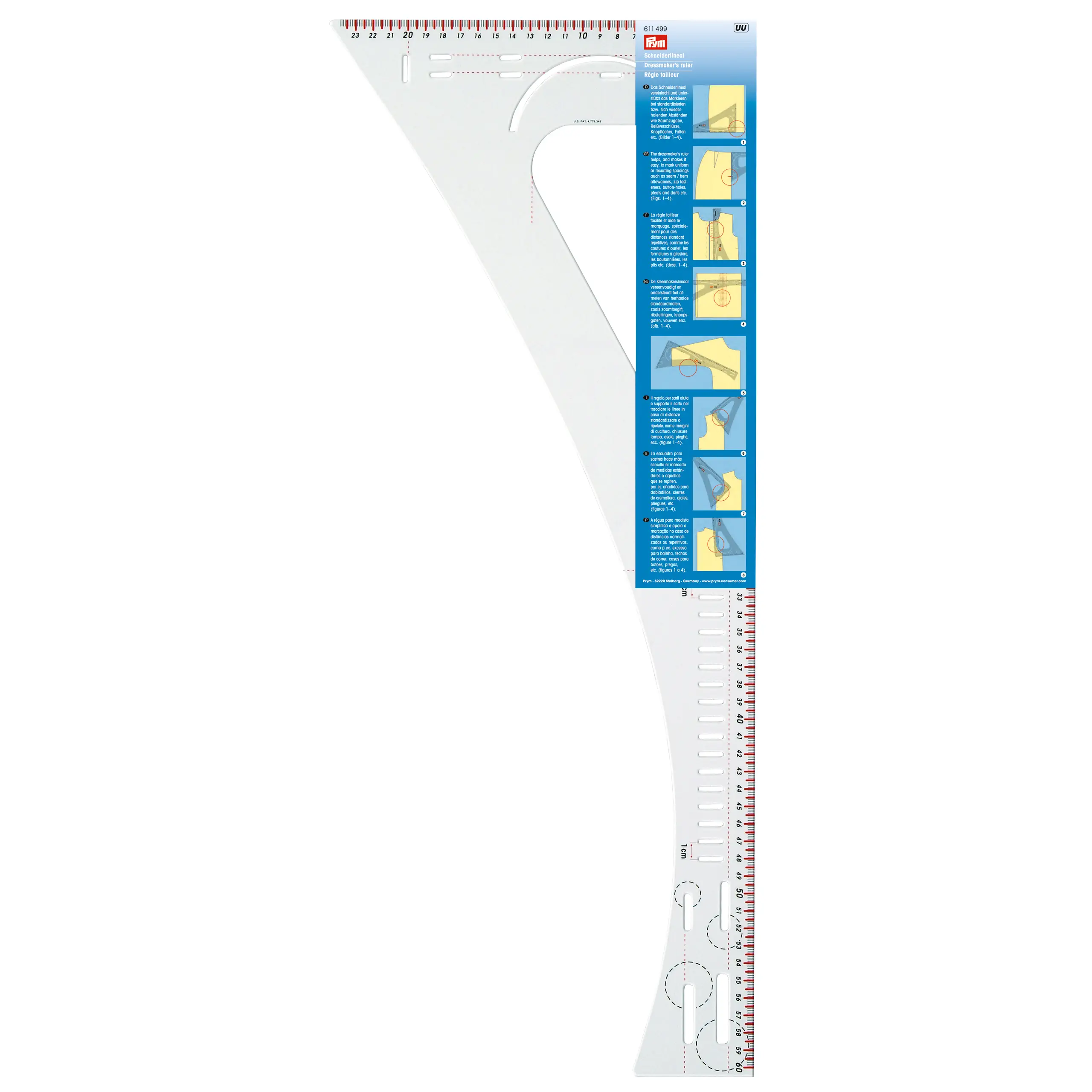 Prym 611499 Schneiderlineal