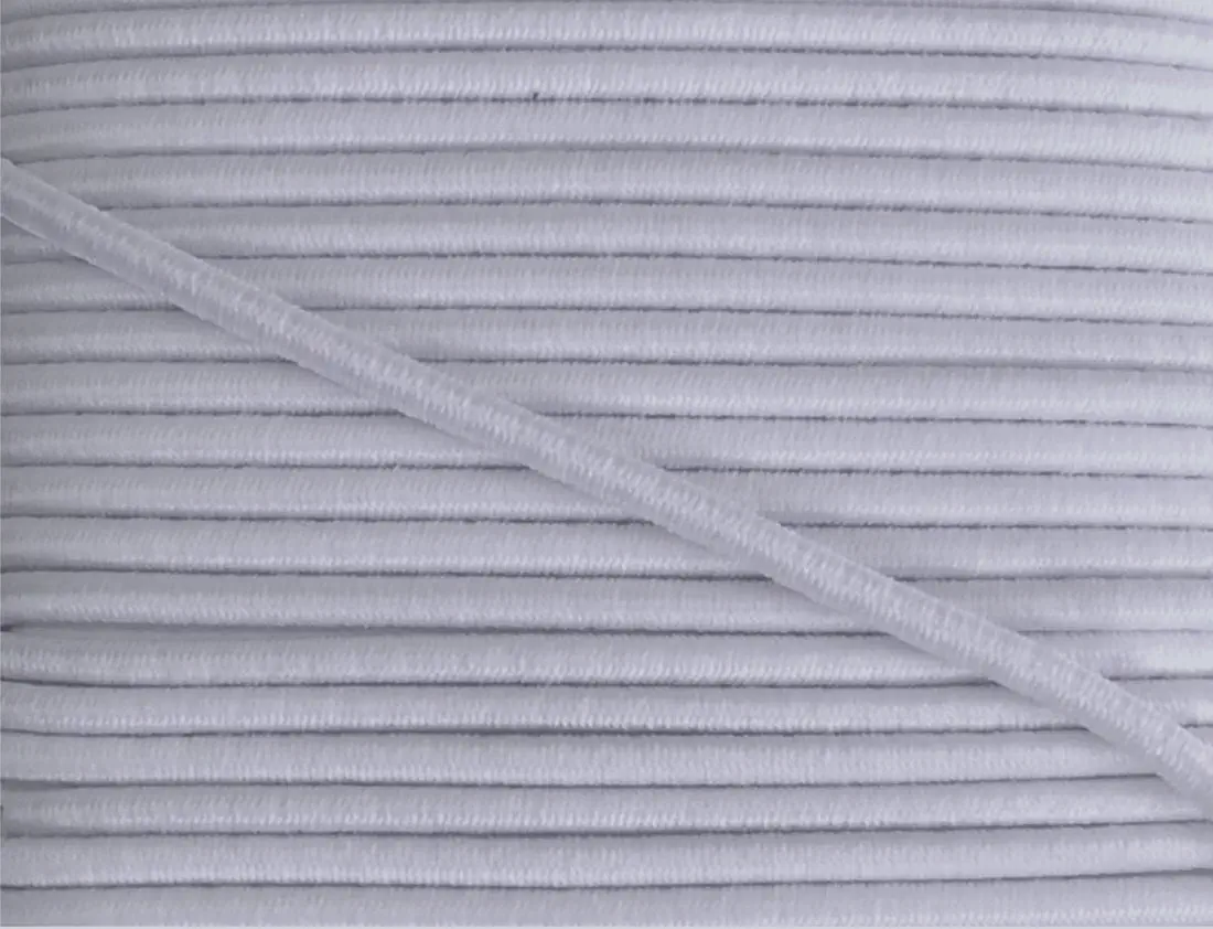 5 m elastische Kordel 2,5 mm hellgrau