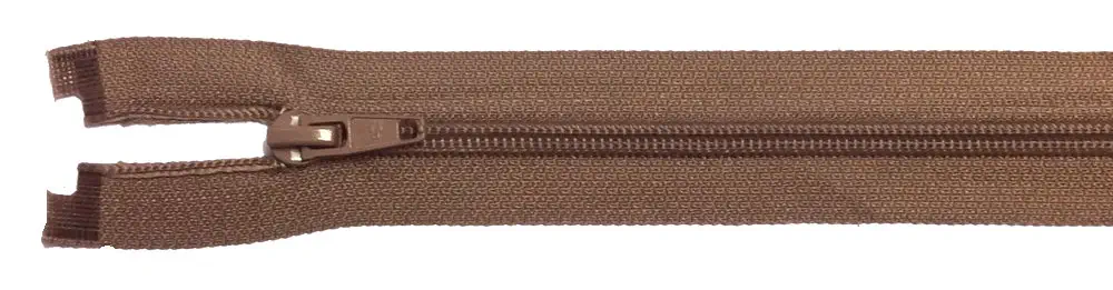 Reißverschluss beige, 070 cm Kunststoff teilbar Spirale