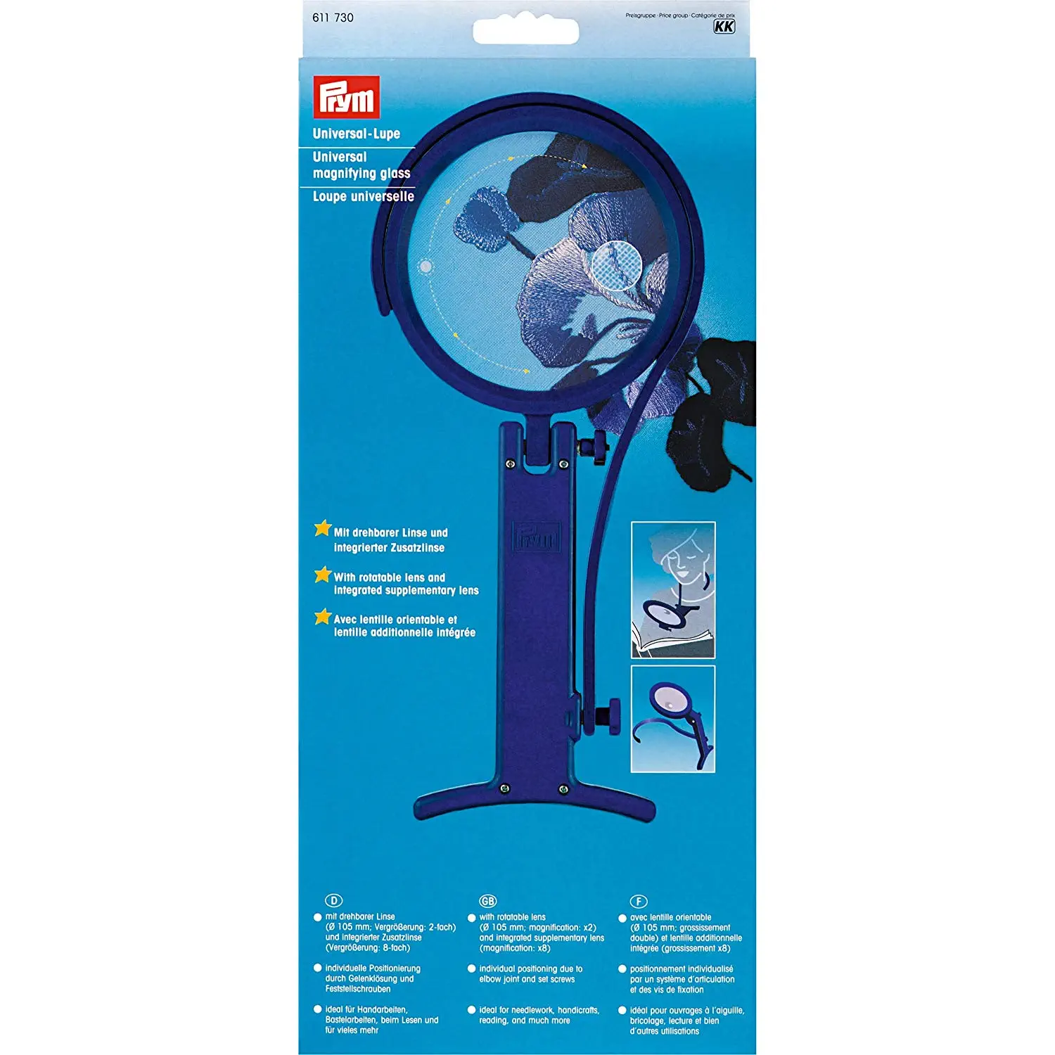 Prym 611730 Universal-Lupe mit Bügel