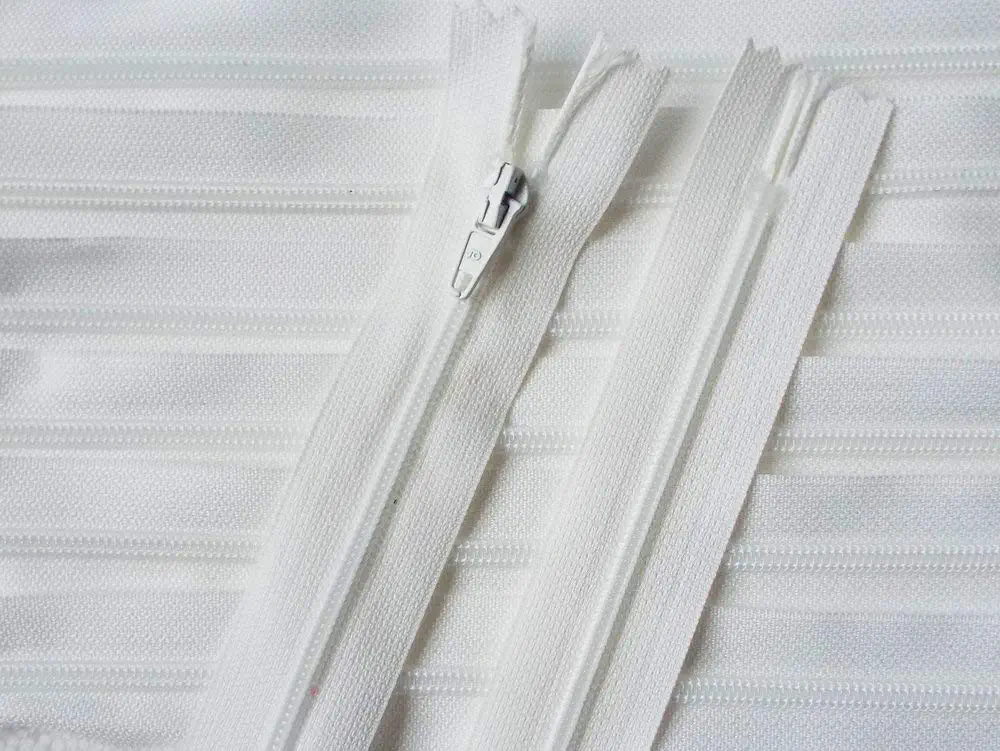 Reißverschluss creme, 030 cm Kunststoff nicht teilbar