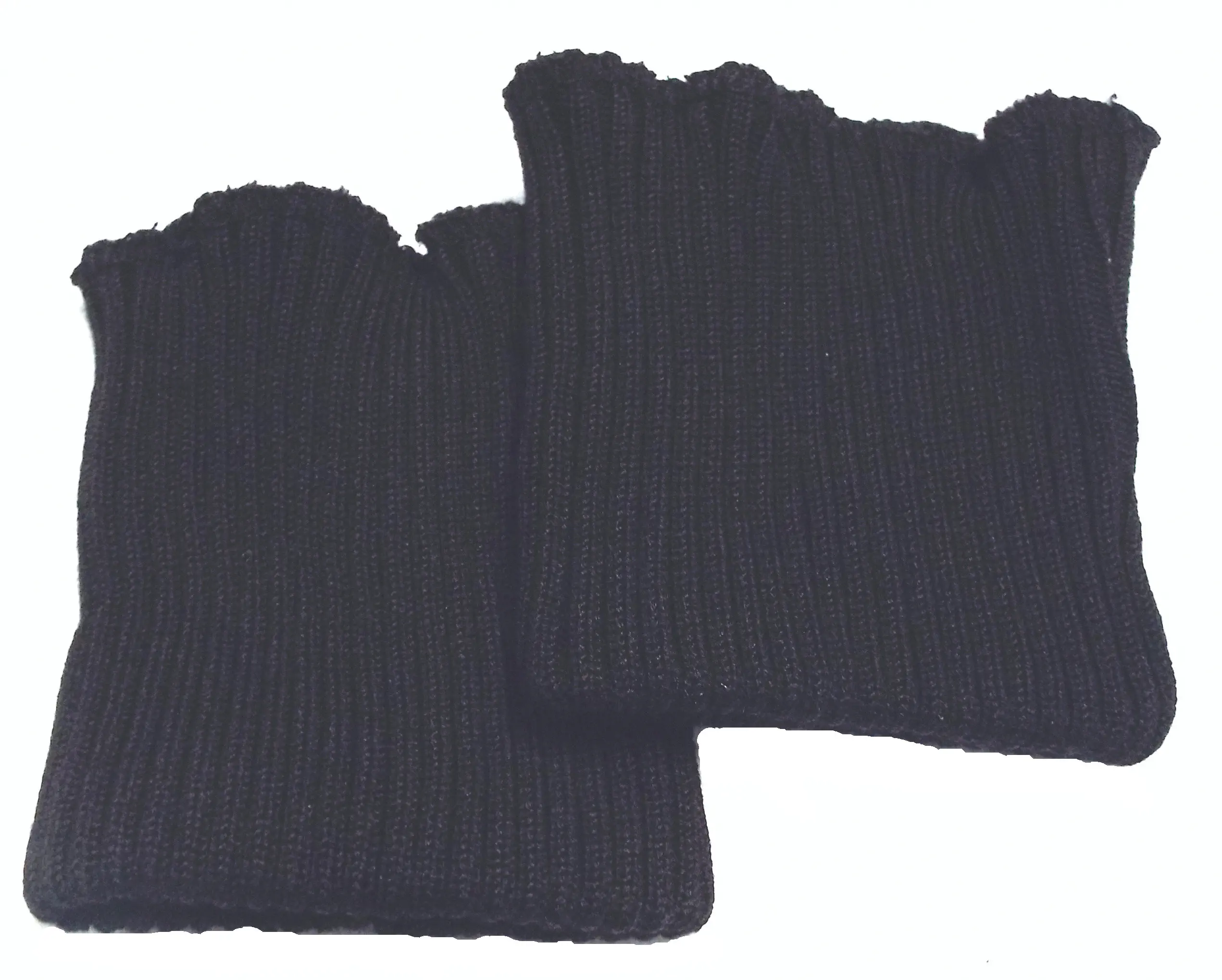 Ärmelbündchen schwarz grob gestrickt