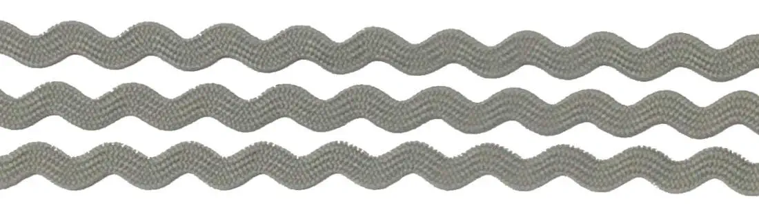 Zackenlitze 8 mm grau