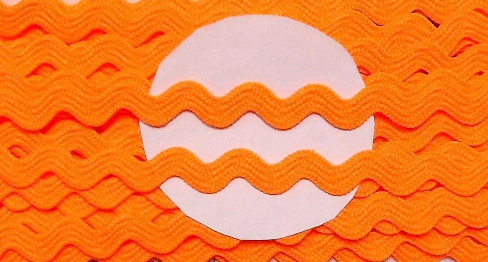 Zackenlitze 9 mm neon orange
