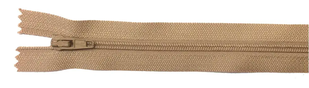 Reißverschluss beige , 040 cm Kunststoff nicht teilbar