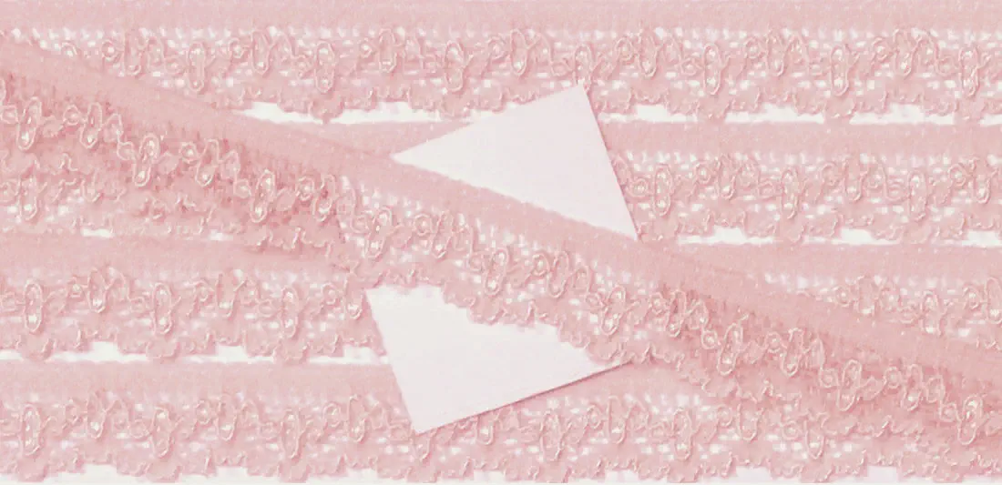 Wäschespitze elastisch 11 mm alt rosa