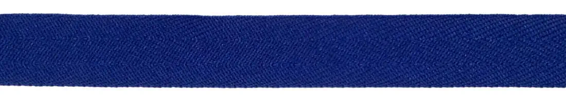 Köperband 20 mm blau Polyester