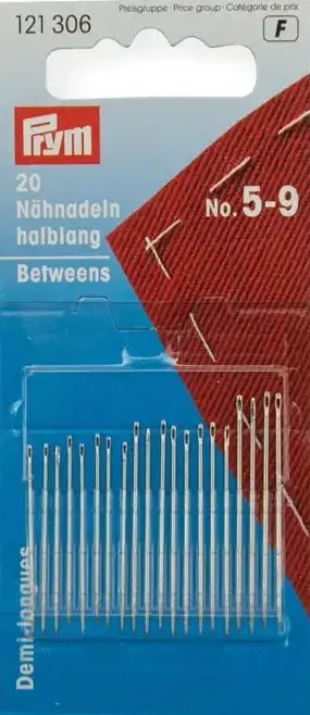 Prym 121306 Nähnadeln halblang, Nr. 5-9
