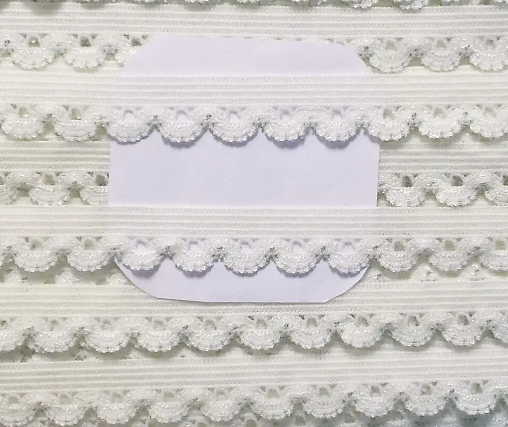 3 m Wäschespitze elastisch 12 mm creme/ivory