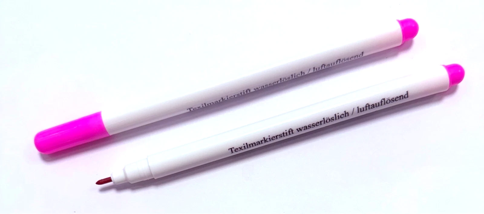 Textilmarker selbstlöschend Markierstift Trick Marker Markier Stift pink