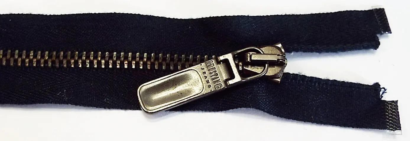 Reißverschluss blau dunkel marine, 058 cm Metall teilbar