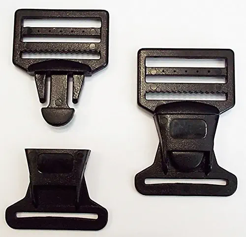 Steckschnalle schwarz Steg 40 mm