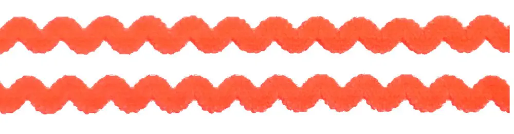 elastische Zackenlitze 8 mm neon orange