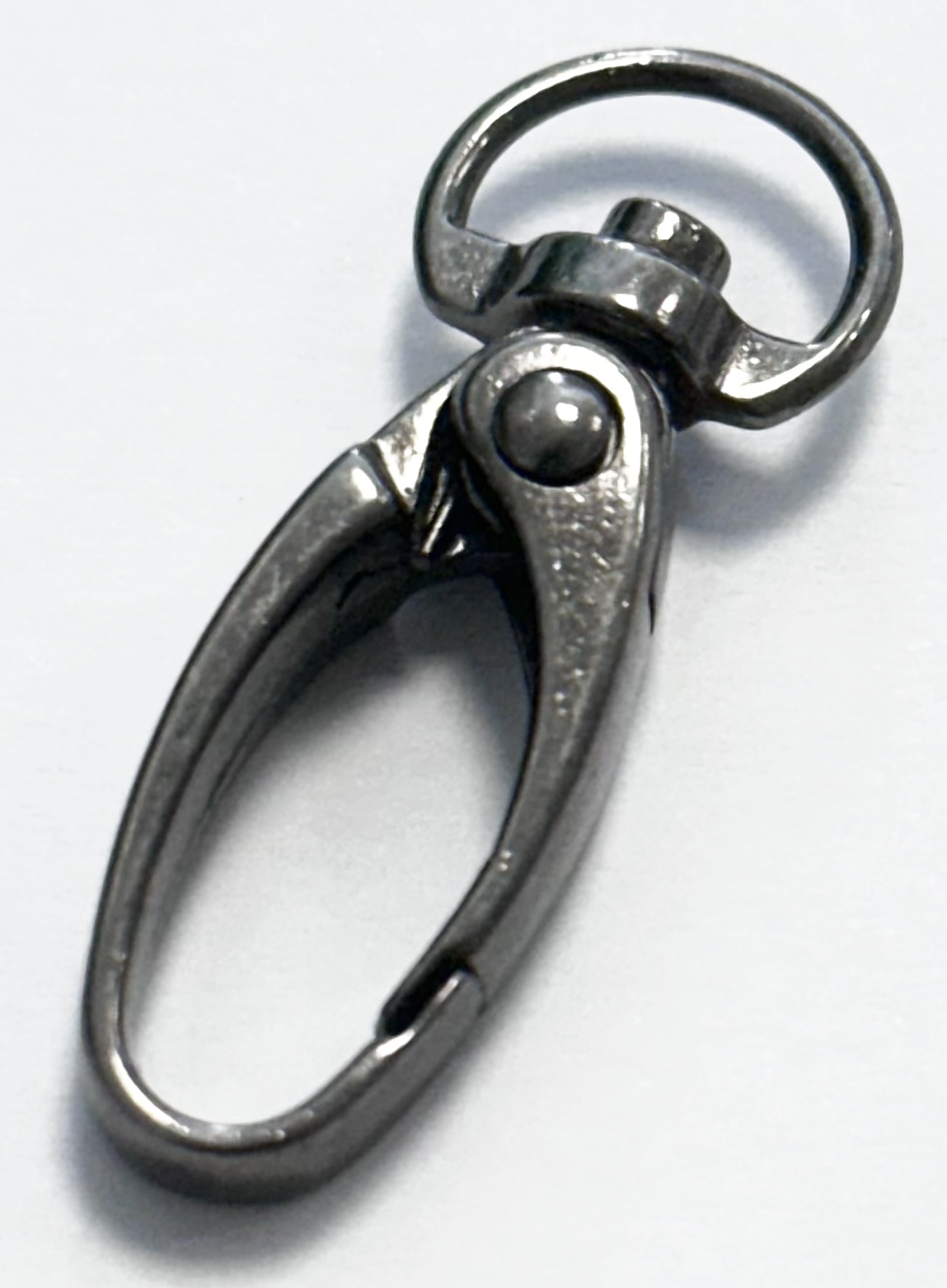 1 Karabinerhaken alt silber Karabiner Haken Verschluss Verschluß