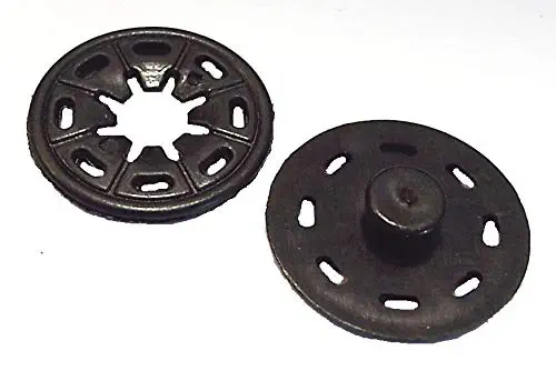 Annäh-Druckknopf Kunststoff 25 mm schwarz
