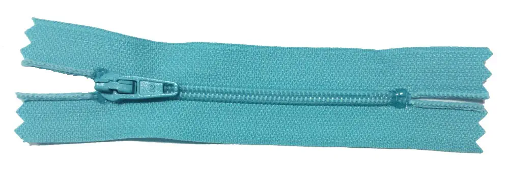 Reißverschluss türkis, 008 cm Kunststoff nicht teilbar 4 mm