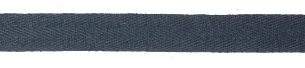 Baumwollband 15 mm grau 100% Baumwolle
