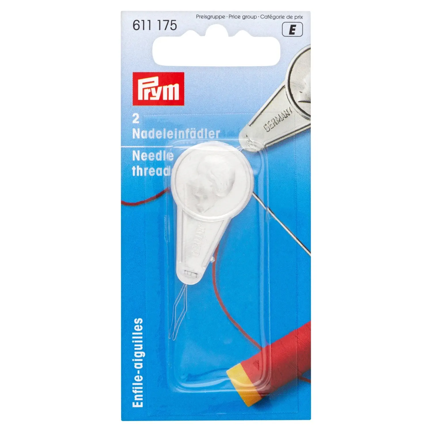 Prym 611175 Nadeleinfädler silberfarbig 2 Stück