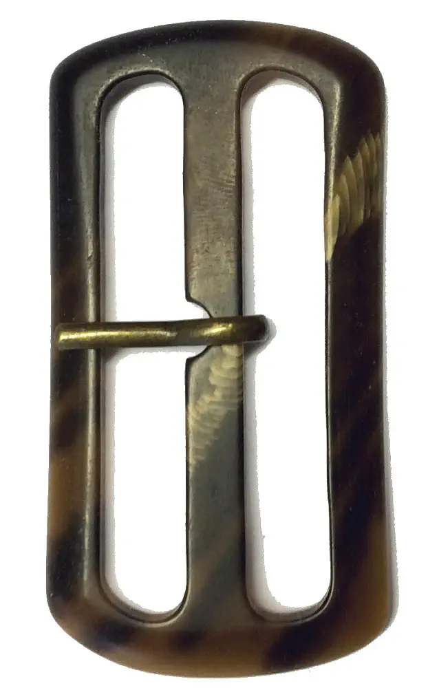 Gürtelschließe Stegbreite 25 mm braun-beige meliert