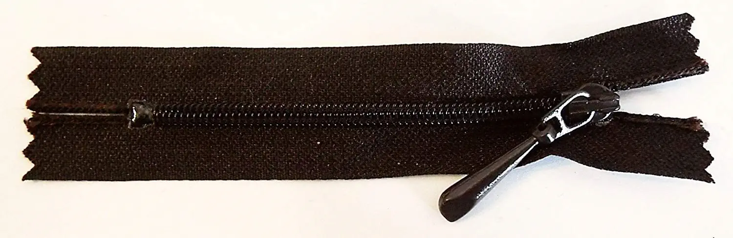 Reißverschluss braun, 009 cm Kunststoff nicht teilbar