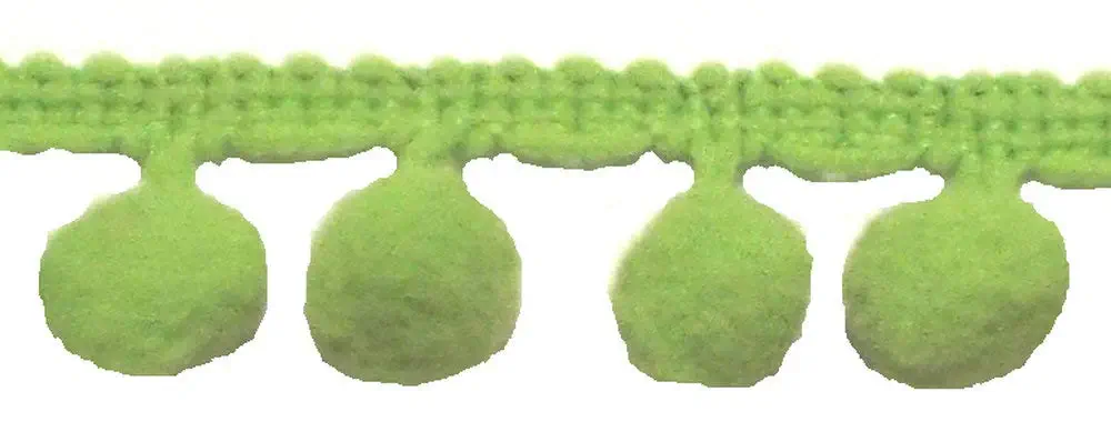 Pomponborte 18 mm apfelgrün