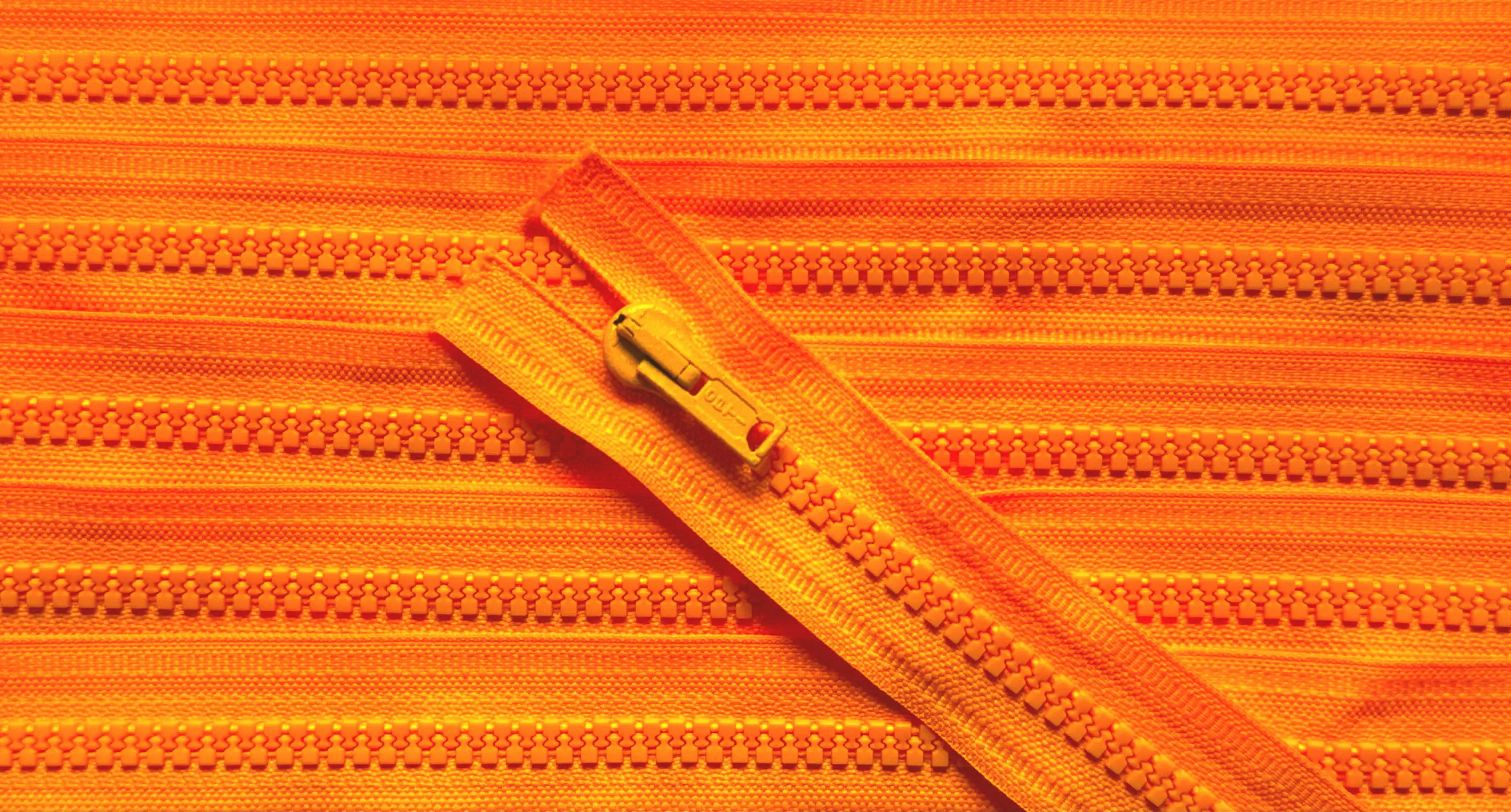 Reißverschluss orange neon, 059 cm Kunststoff nicht teilbar Krampe R