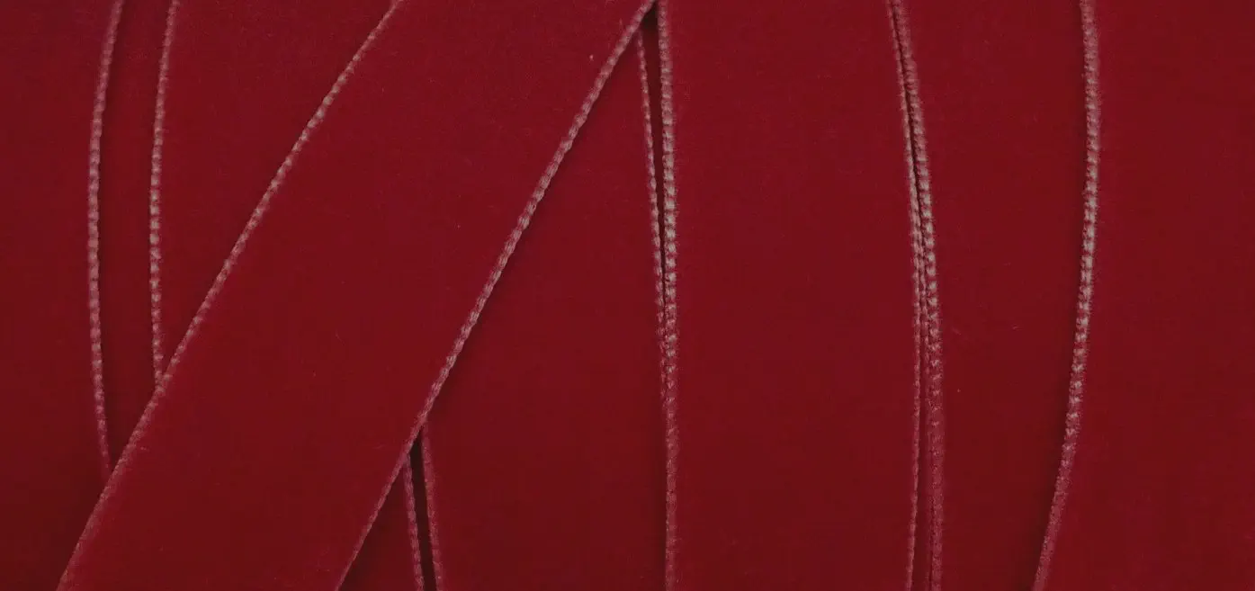Samtband 016 mm kirsch rot