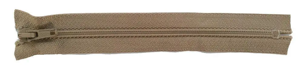 Reißverschluss beige dunkel, 025 cm Kunststoff nicht teilbar R