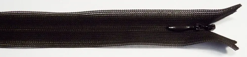 Reißverschluss braun dunkel, 012 cm Kunststoff nahtverdeckt