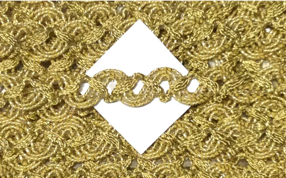 Borte Lurex 11 mm gold