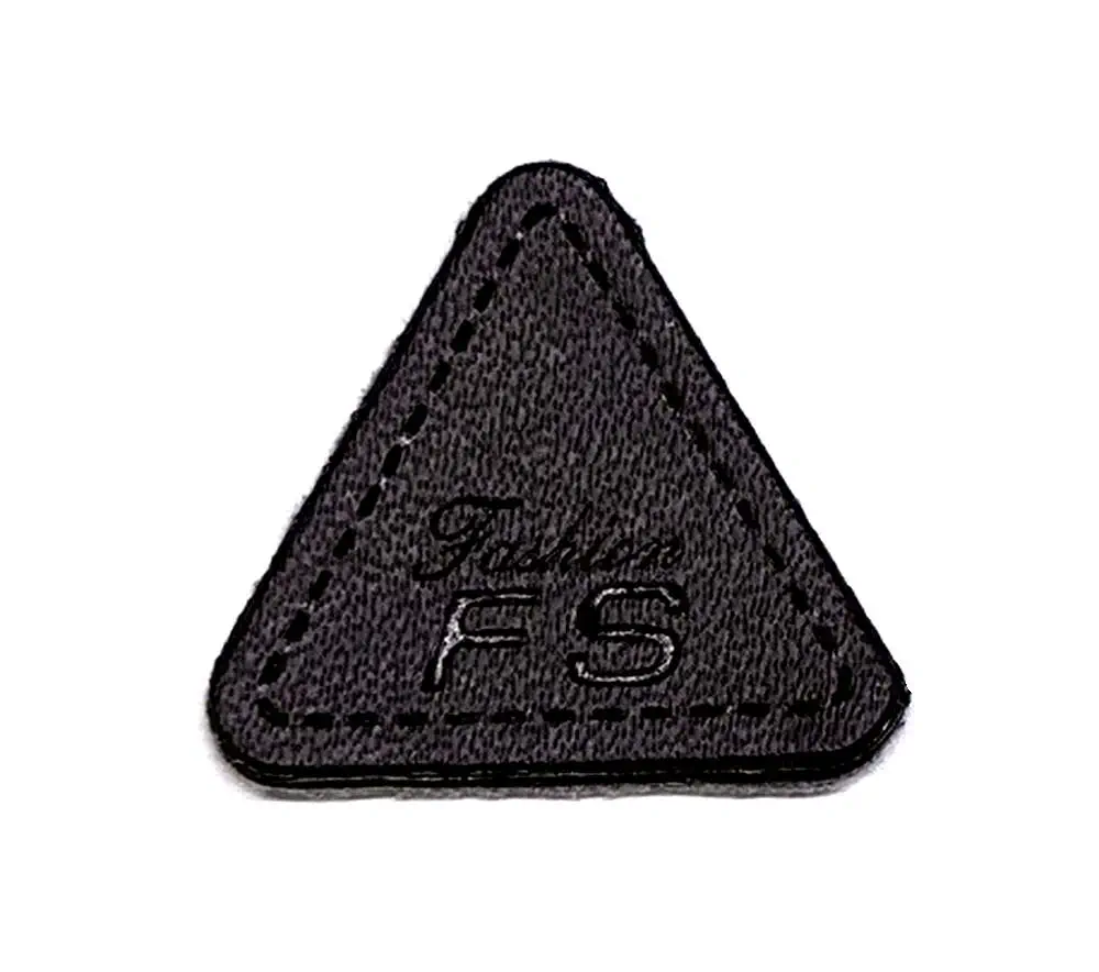 Applikation Dreieck schwarz 23 x 25 mm zum  Aufnähen