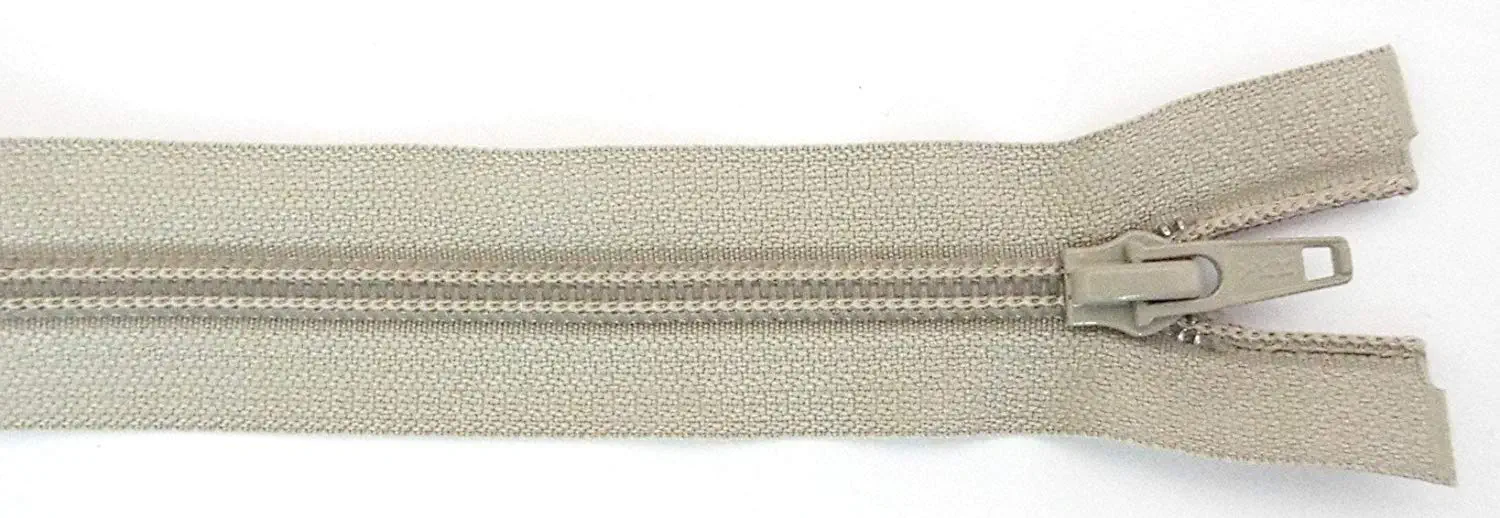 Reißverschluss beige, 062 cm Kunststoff teilbar Spirale