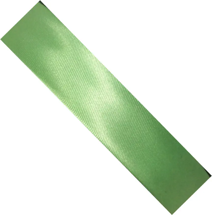 Satinschrägband 20 mm hell grün Fa.7076  vorgefalzt
