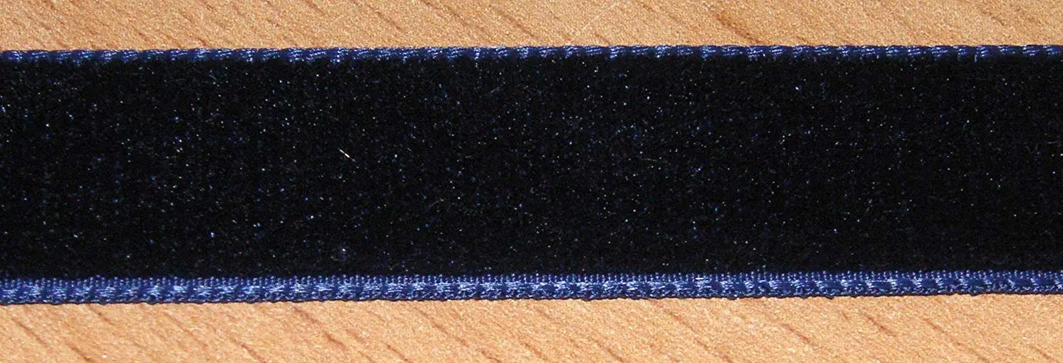 Samtband 016 mm dunkel blau