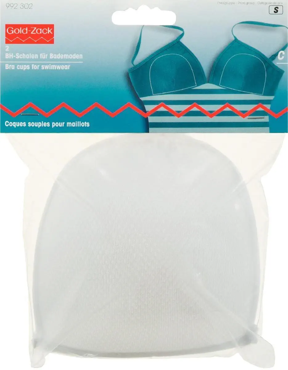 Prym 992301 BH-Schalen für Bademoden,Größe B | C | D | weiß