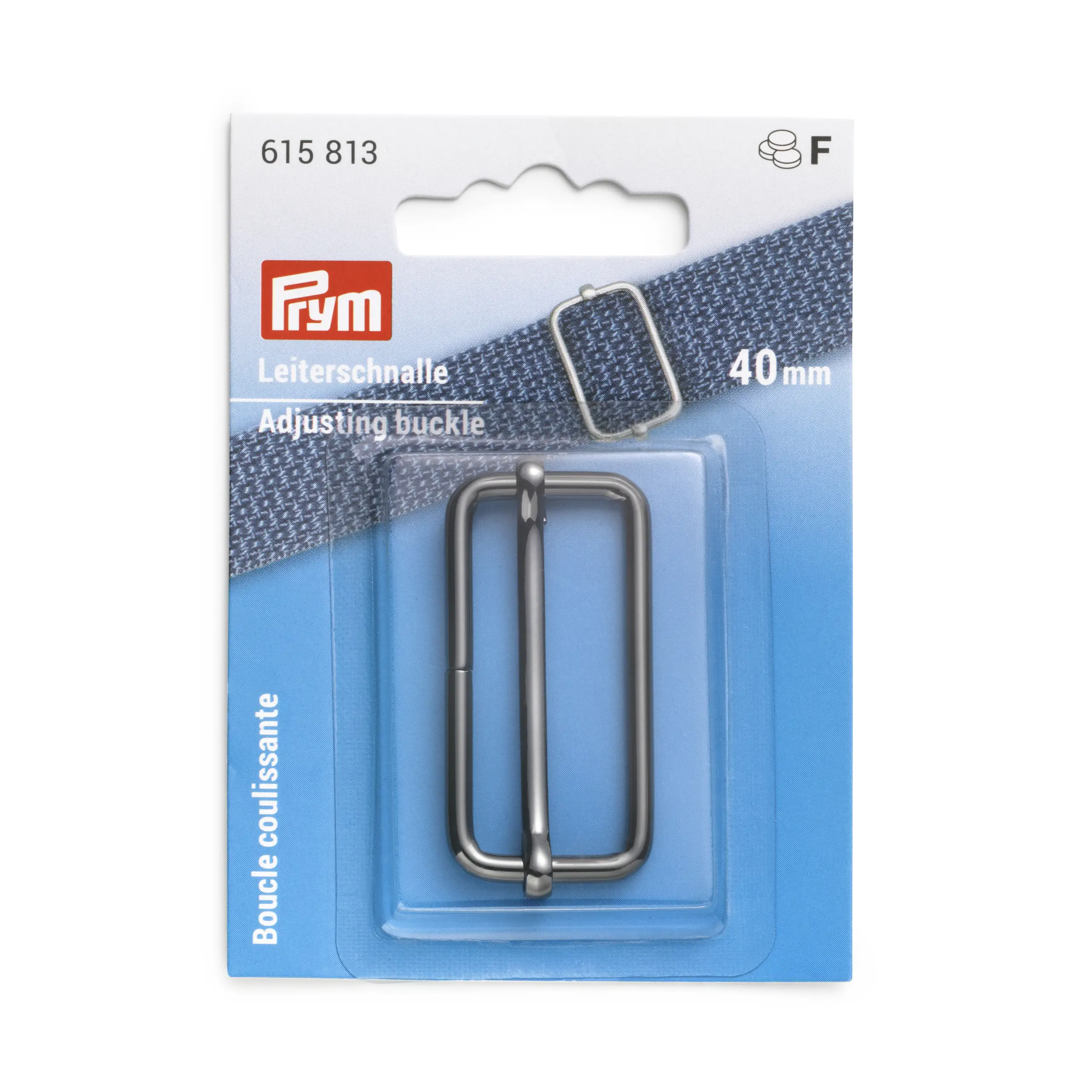Prym 615813  Leiterschnalle silber brüniert 40 mm