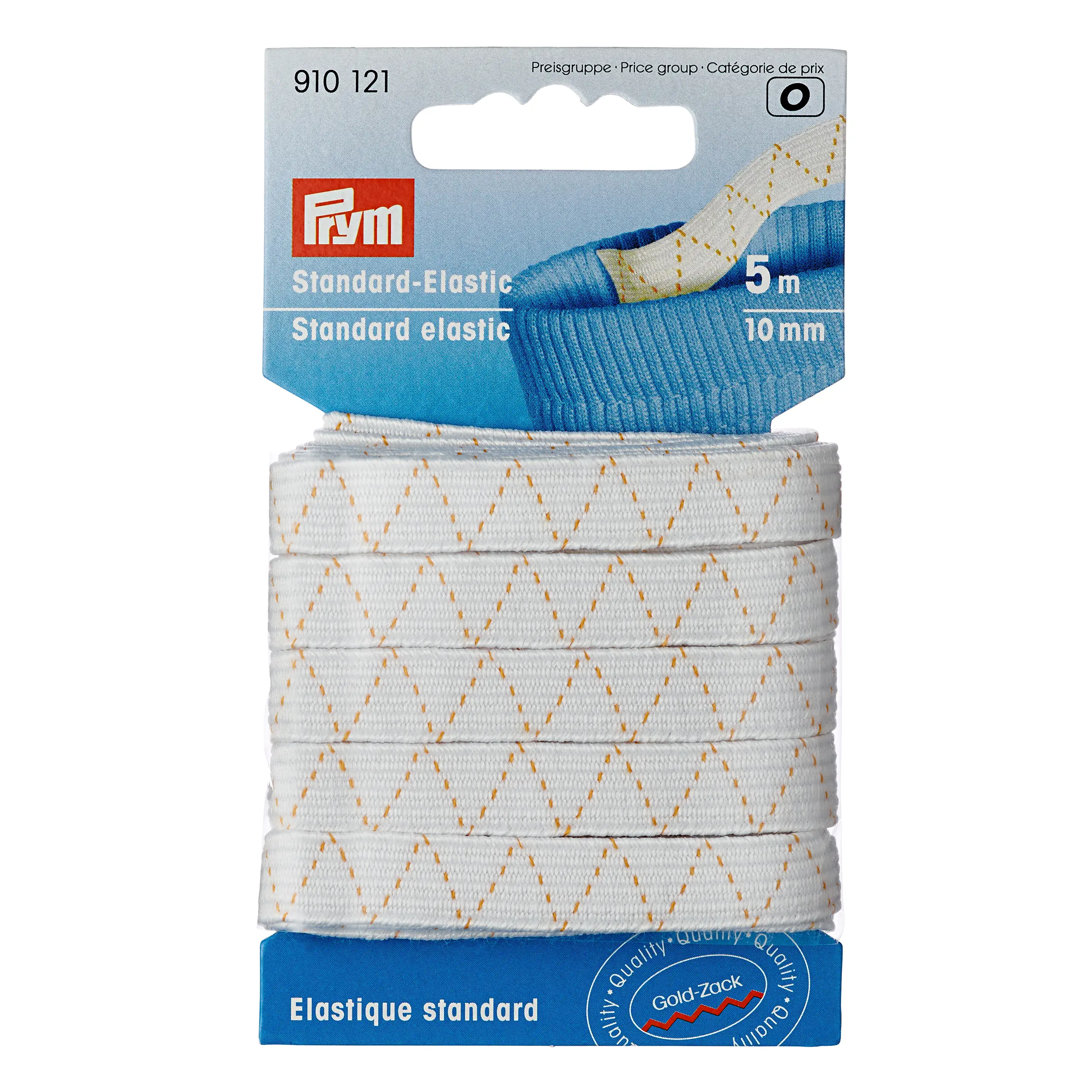 Prym 910121 Standard-Elastic 10mm weiß 5m