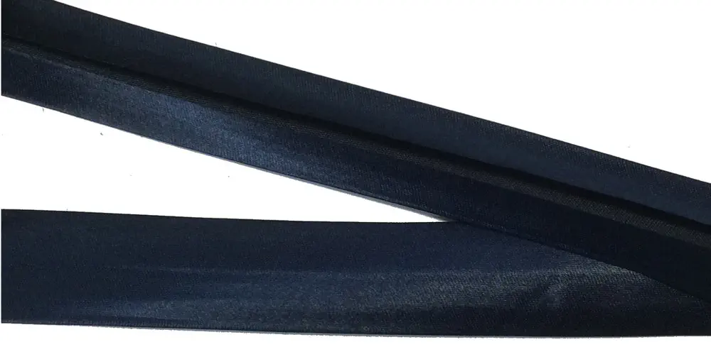 Satinschrägband 20 mm marine vorgefalzt