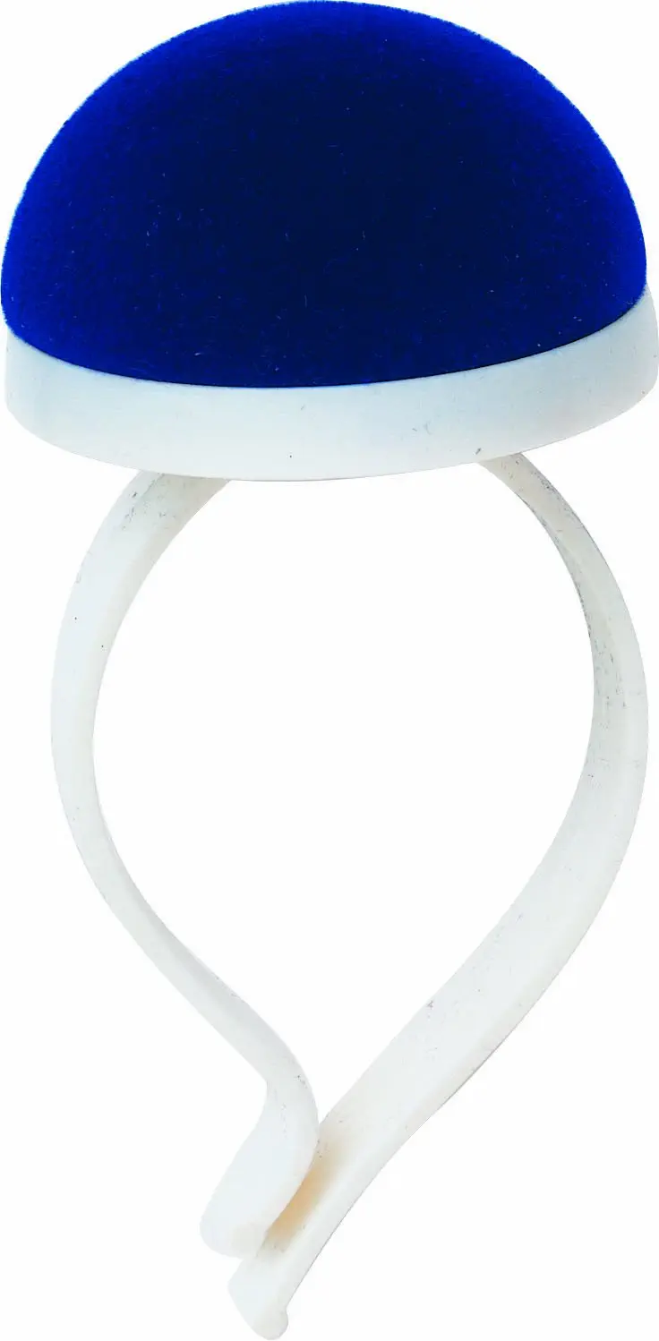 Prym 611337 Armnadelkissen mit Spange pflaumenblau/weiß