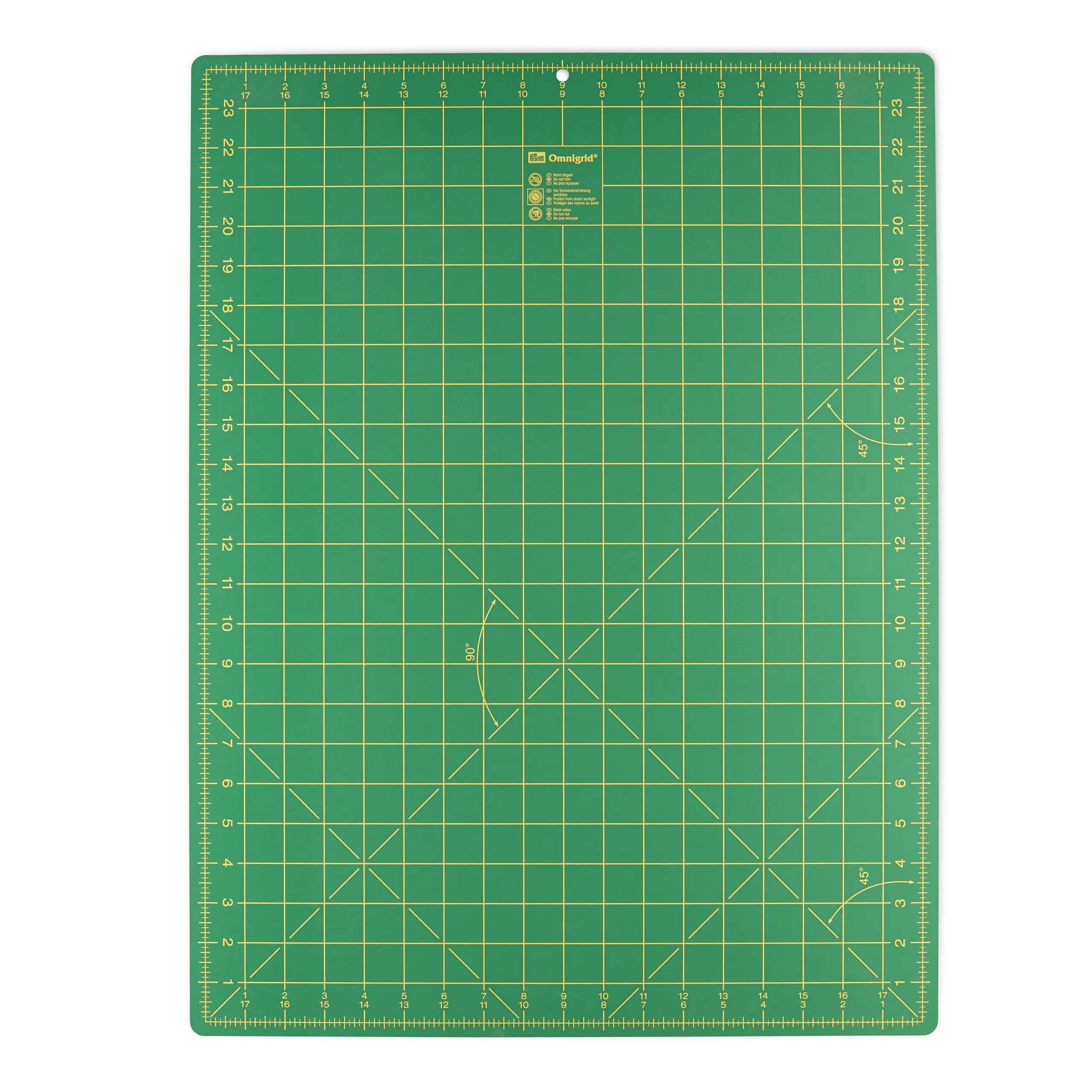 Prym 611374 Schneideunterlage cm/inch-Einteilung 60 x 45 cm