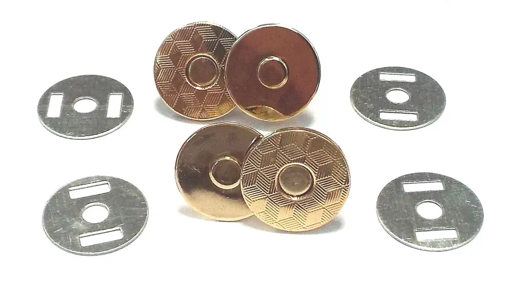 2 Magnetverschlüsse 18 mm gold